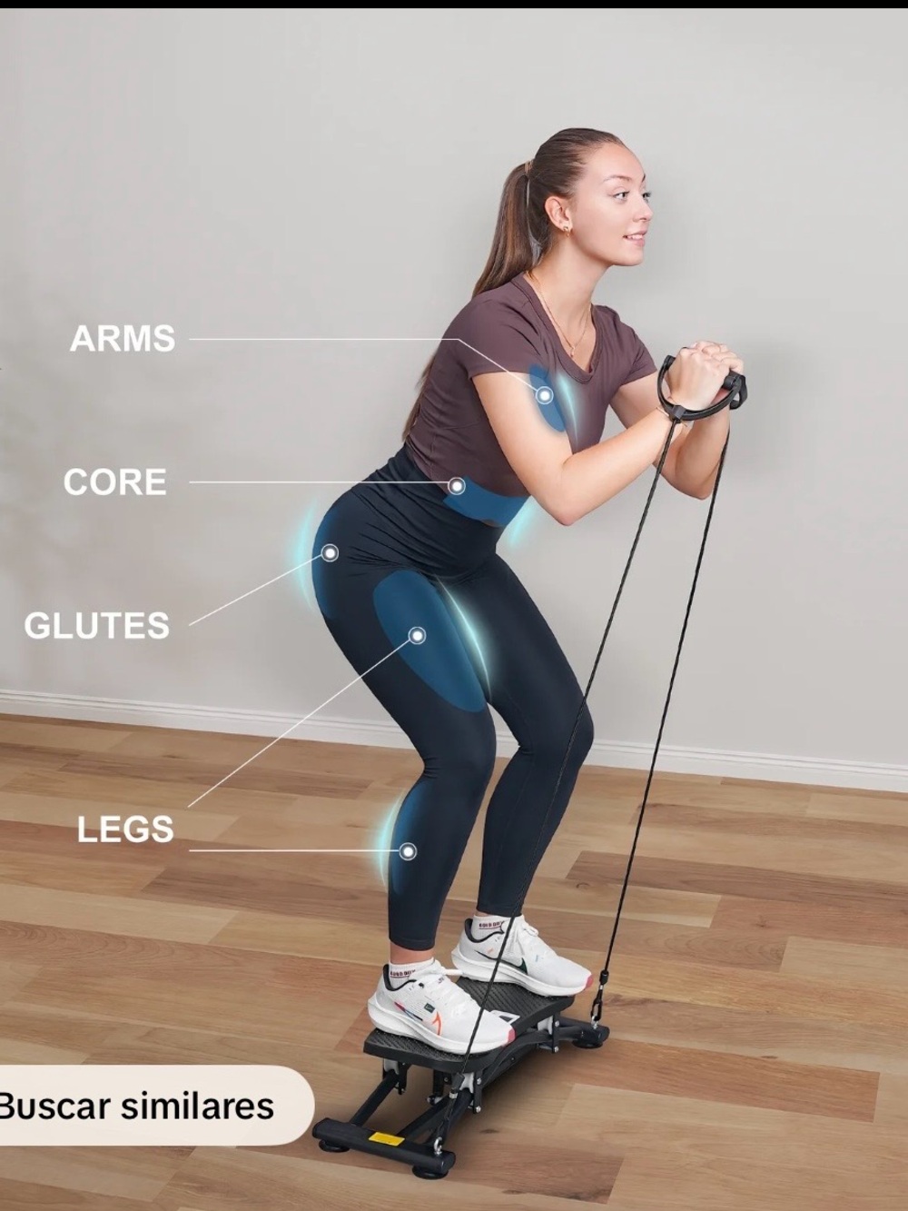 Orange Fitness Vibration Board with LCD Display